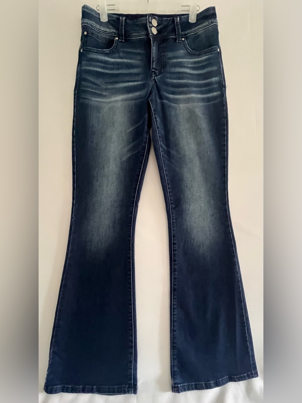 Everflex Mid Rise Flare Jeans Dark Wash Size 6